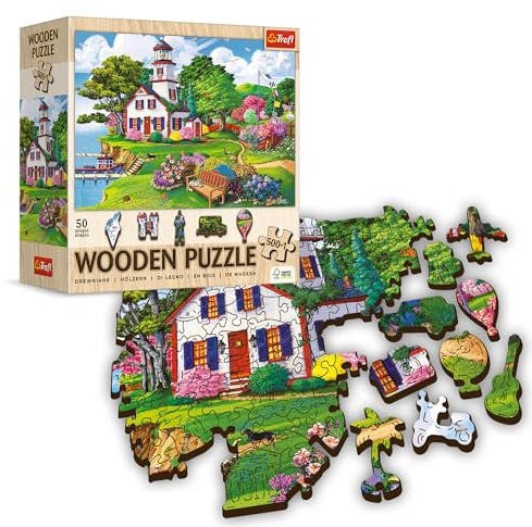 Holz Puzzle 500+1 - Sommer Oase