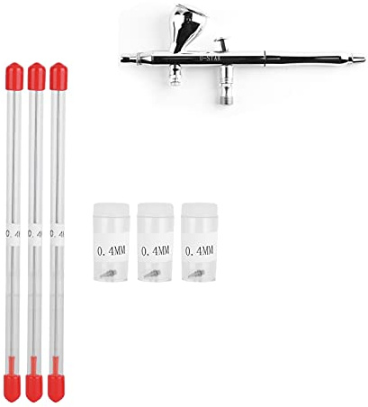 3 Set Airbrush Needle, 0.4mm/0.016in Airbrush Needle Nozzle Kit Portable Spray Gun Accessories with Storage Container for Sprayer
