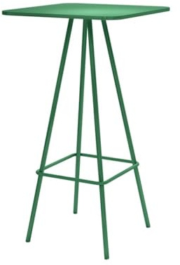 NexaGeniX ﻿ Bartisch für Garten Quadratischer Stehtisch, Mehrfarbig, for drinnen und draußen, Wohnmobil, Terrasse, Catering, Partys, gewerbliche Veranstaltungen mit Stauraum(Green)