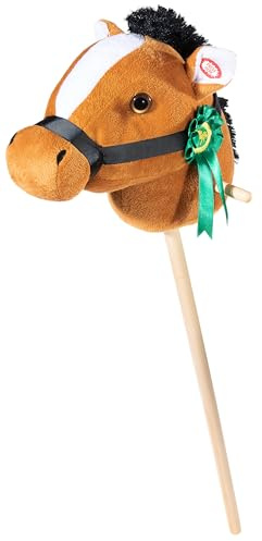 Heunec STECKENPFERD mit Plakette Hellbraun