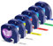 6er Pack Etikettenband Kompatibel mit DYMO Letratag Etikettenband Plastik 12mm x 4m Kompatibel mit Letra Tag XR LT-100H LT-100T QX50 2000 Bänder Schwarzer auf Klar/Weiß/Rot/Gelb/Blau/Grün