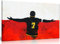 Eric Cantona Manchester United Impression sur toile 18 x 12 cm