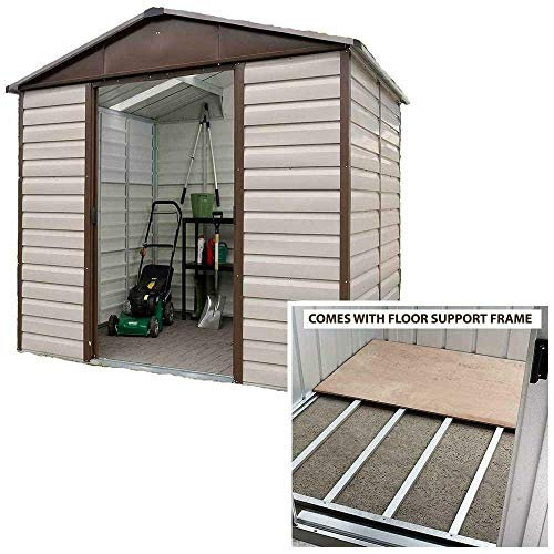 Yardmaster Shiplap 8x6 Apex Metal Shed & Steel Floor Frame - Assembly Available