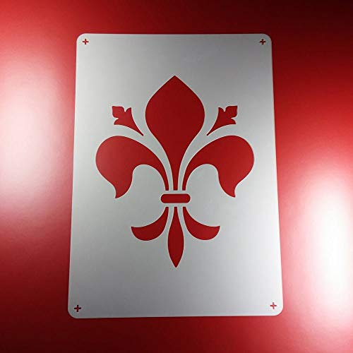 Schablone Fleur de Lys Heraldik Lilie Wappen - BE87