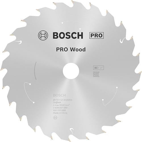Bosch Professional 1x Lame de scie circulaire Standard for Wood (bois, 173 x 20 x 1,5 mm, 24 dents, accessoire de scie circulaire sans fil)