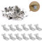 AILANDA 50pcs Regalbodenträger 6 mm Bodenträger Metall Einlegeboden Halter Regalbodenhalter Regalstifte für Möbel Schränke Bücherregal Support