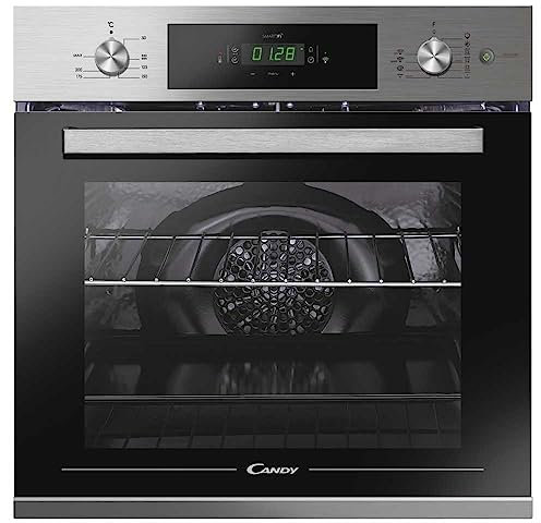 Candy Smart Steam FSCTX615 WIFI Forno Elettrico Ventilato da Incasso, 70 L, Autopulente, Connesso, Wi-Fi + BLE, Classe A, 59,5x56,8x59,5 cm, Inox