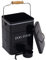 Dog food storage container for dry food lid scoop included white metal dog biscuit container in kitchen countertop, shelf, decoration home - Dog Food - Black