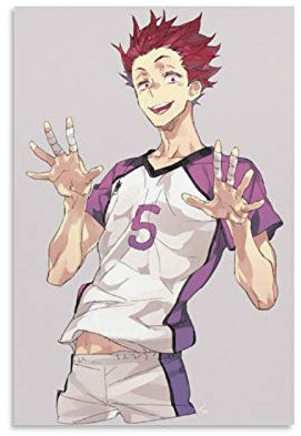 YZLI Anime Haikyuu Tendou Satori Leinwand-Kunst-Poster und Wandkunstdruck, modernes Familienschlafzimmerdekor, 30 x 45 cm