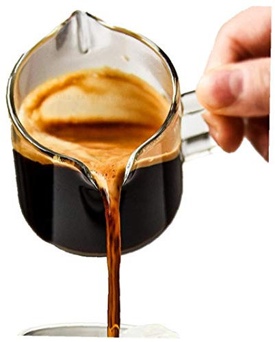 Nicetruc 4 oz de Cristal Creamer, Jarra de Leche, vertedor, Lanzador Jarro, Cerámica Regalo de Bienvenida para los Amantes del té de café