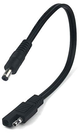 Taikuwu 18AWG SAE Plug to DC 5.5x2.1mm Male Converter Adapter Cable for Cars, Motorcycles, RV Solar Panel Solar Battery Panels Connect Cables(30cm)
