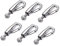 Sourcing Map Picture Hanging Wire Hooks, 6pcs 7.5mm Open Adjustable Copper Hooks for Home Art Gallery Display Kit