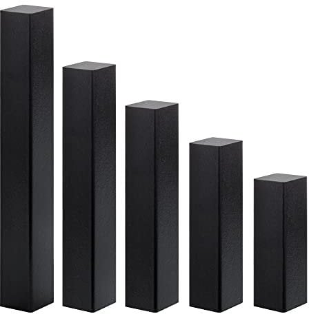 REESE | Universal Fussleisten Eckklotz Eckblock Ecke Eckturm | MDF SCHWARZ | ohne Fase | 65 mm / 20 Stück