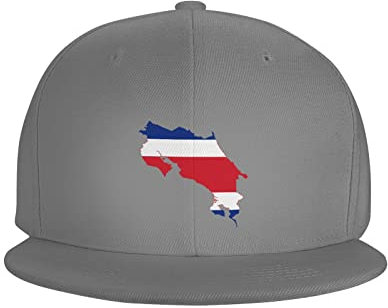 GANghaONshoP Costa Rica Flag T Hip Hop Caps Unisex Bequem Atmungsaktiv Dad Cap, grau, 6 7/8/7 3/8