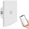 Jinvoo WiFi Smart Light Switch 1 banda 10A 1000W bisogno di filo neutro nessun hub richiesto Funziona con Alexa Google Home Telecomando Timer pianificazione CE REACH certificato Bianco (1 confezione)