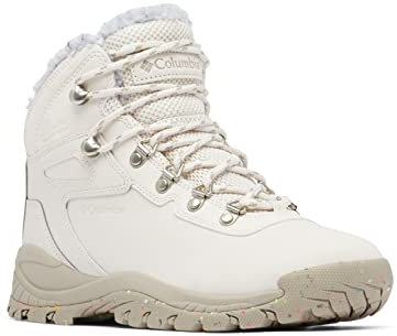 Columbia Newton Ridge WP Omni-Heat II wasserdichte Wanderstiefel für Damen, Weiß (Fawn x Canvas Tan), 40.5 EU