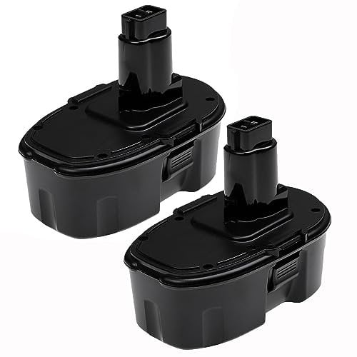 EXTENSILO 2x Battery Replacement for Dewalt DW9098, DW9096 for Power Tools (3300 mAh, NiMH, 18 V)