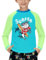 Jungen Sonnenschutz UV Shirt Langarm Schnelltrocknend UPF 50+ Rundhals Rashguard Surfer Blau 130
