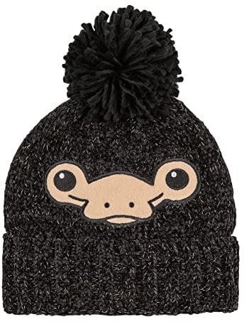 Bioworld Fantastic Beasts Niffler Erwachsene Pom Pom Beanie schwarz, Schwarz