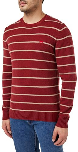 Levi's Original Housemark Sweater, Uomo, Bookish Sundried Tomato, S