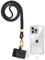 SENLLY Cordón de Teléfono Móvil con Parche Ultrafino, Diseño Minimalista Original Smartphone Correa Cuello Universal