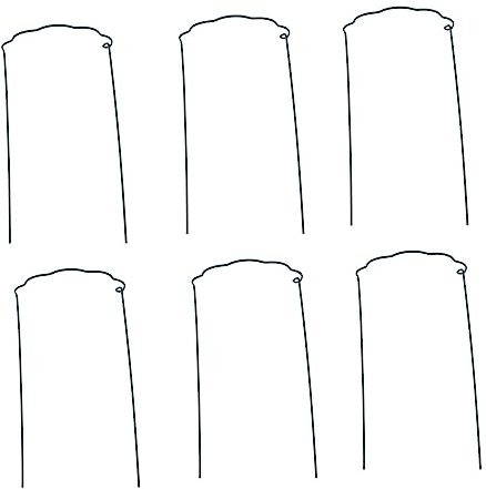 YARNOW Gitter 6 Stück Pflanzenunterstützung Pflanzenwachstumsunterstützung Pflanzenkletterunterstützung Gemüsekäfigständer Töpfe Pflanzen Klettern Clematis Pflanze Clematis Spalier