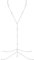 LEEQ Fashion Einfache Körperkette - Einstellbar Bauch Körper Kette Halskette Bikini Kabelbaum Körper Hüftkette Taillenkette Body Chain Sommer Strand Körperschmuck für Mädchen Frauen(Silber)