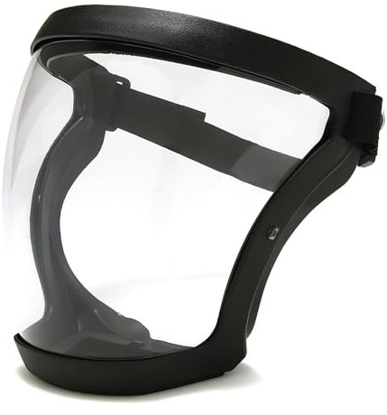 ONEVER Anti-Fog Protective Full Face Shield, Anti-Fog Plastic Protective Cover with Adjustable Belt and Detachable Vent, Breathable Mask Transparent Mask Face Visor for Male Female Adults