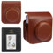 Meetikar Camera Case and 64 Pockets Photo Album Compatible with Fujifilm Instax Mini 12 Instant Camera, PU Leather Portable Mini 12 Camera Bag with Adjustable Shoulder Strap and Photo Album (Brown)