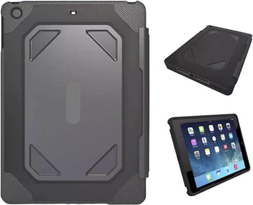 Funda resistente para iPad de 6ª/5ª generación (9.7 pulgadas, modelo 2018/2017), cubierta trasera protectora resistente a los golpes para niños