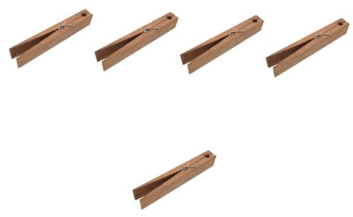 Alipis Lot De 5 Pinces À Linge en Bois pour Serviettes De Bain
