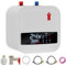 VELPAX Mini Electric Water Heater, 15L Electric Instantaneous Water Heate,1500KW 220V,Waterproof Under Sink Water Heater with Digital Display for RV Kitchen Bathroom
