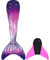shepretty Fisch Tail Mädchen Fisch zum Monoflosse mit Bikini Sommer Cosplay 2025, dafenjcka17, S