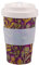 ECO CHIC Recycled Travel Coffee Cup 400ml Microwave Dishwasher Safe Plastic Travel Mug (Thistle Purple)