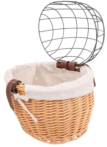 TOGEVAL Fahrradkorb Für Haustiere Abnehmbarer Tragekorb Mit Stabilem Rahmen Leicht Zu Montieren Für Kleine Tiere Und Einkäufe Kompakt Und Tragbar