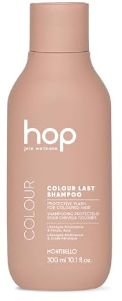 Montibello Hop Colour Last Shampoo zur Verlängerung der Farbe, 300 ml | Für gefärbtes Haar. Reinigt sanft und schützt und frischt die Farbe auf und verbessert den Glanz.