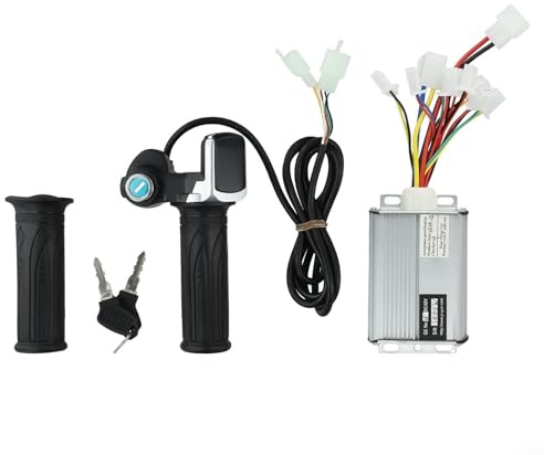Controller und Gasgriff für Elektroroller und E-Bikes, funktioniert mit 24V/36V/48V Motoren, von 250W bis 1000W (48V1000W)