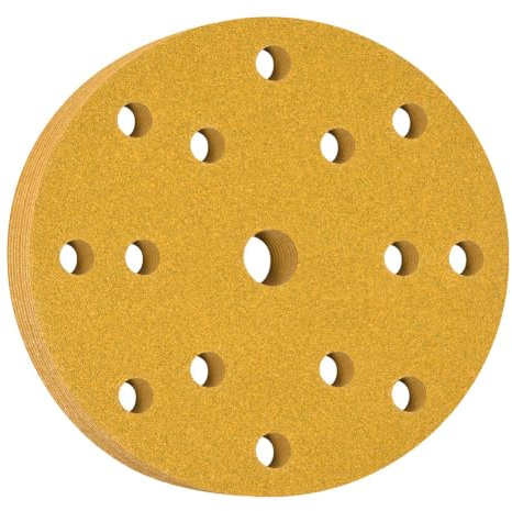 Flintronic Disques Abrasifs Auto-agrippants 150mm, 50 pièces Disque de Ponçage, Disques Abrasifs, 80 Grains 1 trous Idéal pour Poncer/Polir/Dérouiller