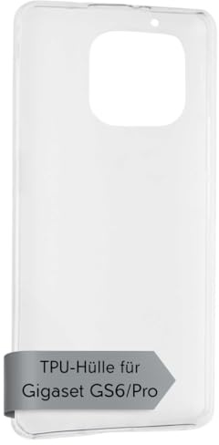 caseroxx TPU-Hülle für Gigaset GS6 / GS6 Pro, transparent | Flexible TPU-Hülle, passgenau und griffig, schützt vor Stößen, Kratzern und Staub, aus TPU