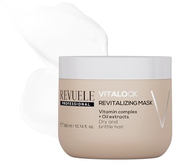 Revuele Professionelle Revitalisierende Haarmaske Vitalock – Intensive Feuchtigkeitspflege für trockenes und müdes Haar, verbessert Geschmeidigkeit und natürlichen Glanz, 300 ml