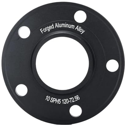 2PCS 5x120 PCD 10mm Hubcentric Legierung 72,56mm Aluminium Rad Spacer Distanzscheiben Adapter Anzug für BMW e46 E90 E91 Spurverbreiterungen aus Leichtmetall