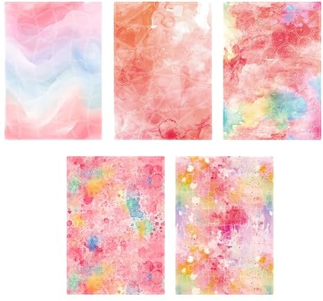 5 adesivo in carta per acquerello adesivo estetico scrapbooking per album fotografico diario adesivo per custodia del telefono