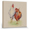1art1 Hühner Poster Ethel & Mabel, Jane Bannon Bilder Leinwand-Bild Auf Keilrahmen | XXL-Wandbild Poster Kunstdruck Als Leinwandbild 40x40 cm
