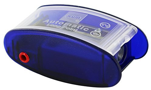 KUM AZ105.31.19-B - Langkonusspitzer Automatic AS2 M, im Behälter, 2 Minenspitzer, 2 Ersatzmesser, blau, 1 Stück