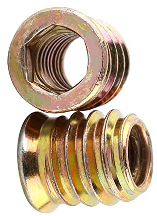 M6/M8/M10 vis de meubles à tête plate à six pans creux à dent externe 20 pièces/paquet (M8 * 15mm)