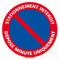 Panneau - Stationnement Interdit Dépose Minute Uniquement - Diamètre 250 mm - Plastique rigide PVC 1,5 mm - Protection Anti-UV