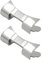 Tenlacum 2 Pieces Premium Stainless Steel Watch Strap Link Curved End Repair 20mm/22mm/24mm (22mm)