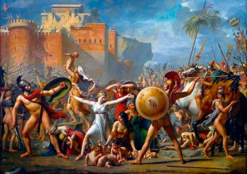 Bluebird Puzzle - Jacques-Louis David, Die Intervention der Sabinerinnen, 1799, 1000 Teile Puzzle - Reproduktion des Berühmten Gemäldes - Puzzle für Erwachsene