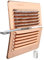 La Ventilazione LBDFR1916RA Griglia di ventilazione rettangolare pieghevole in rame con rete antinsetti, dimensioni 193x165 mm