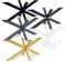 Magnetic Mobel Tischgestell Spider Tischbeine Kreuzgestell Schwerlast Tischkufen Stahl Metall Esstisch Schreibtisch Konferenztisch 120x70 cm (Golden)